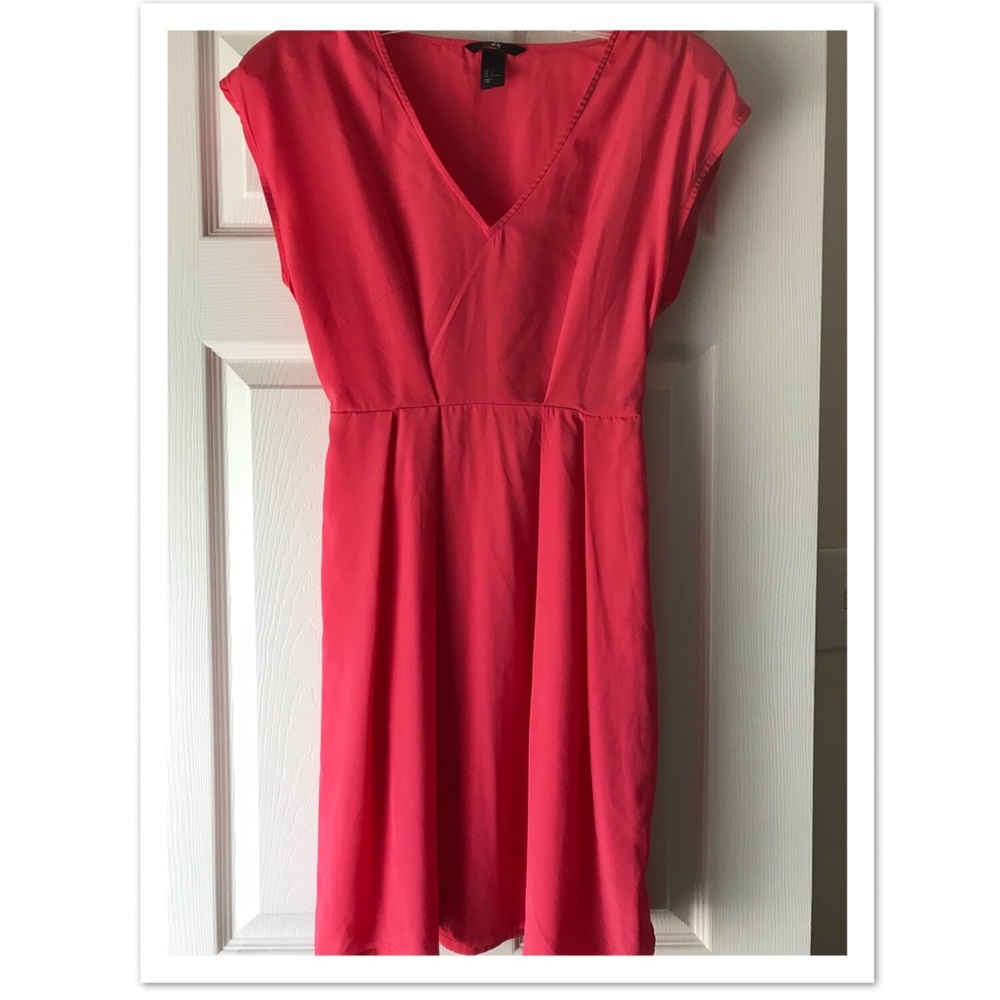 Coral colored dress